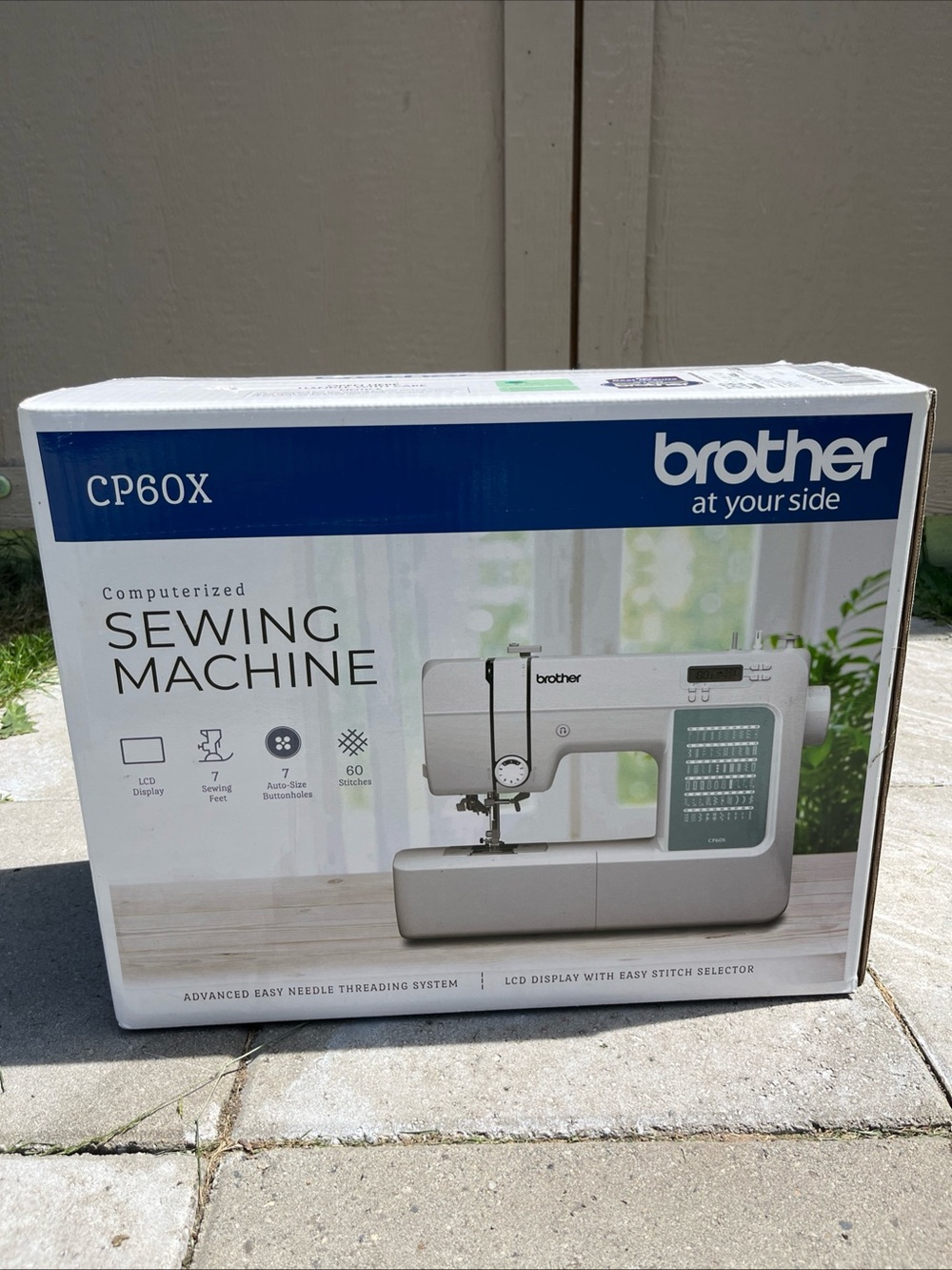 Brother CP60X Computerized Sewing Machine, 60 Built-in Stitches LCD Display NEW